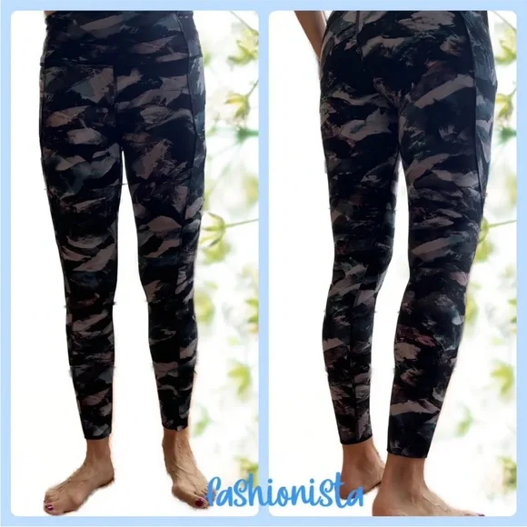 Lululemon Fast Free Tight 19’ Nulux Glacier Camo Starlight Multi sz 6 - Picture 2 of 11